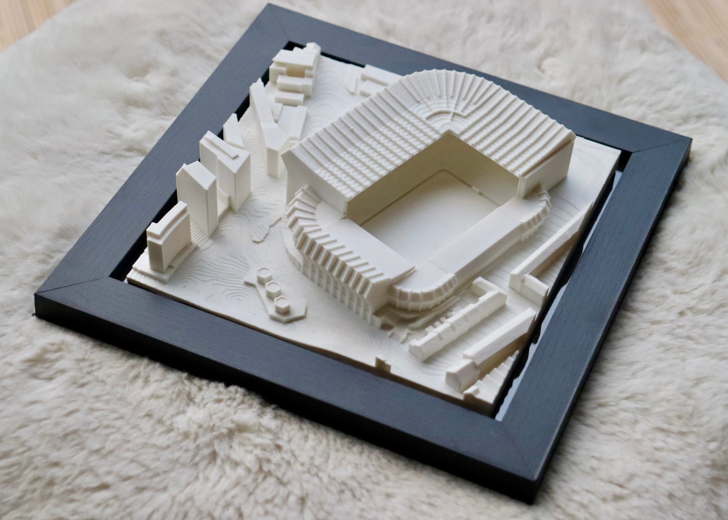 gifts for newcastle united fans, newcastle utd memorabilia, newcastle stadium model, 3d miniature stadium models, football stadium models, buy football wall art, st james park stadium model, st james' park 3d model, stadiframes, stadium frames