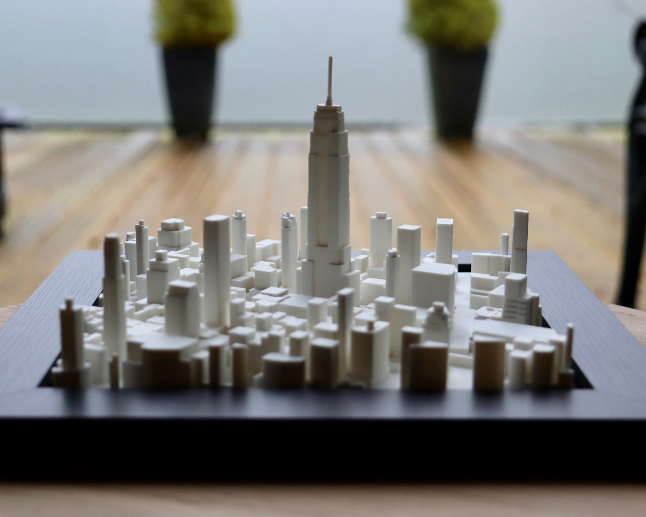 New York City Art Empire State Building Replica 3D Cityscape Decor NYC Skyline Souvenir Handcrafted Miniature NYC UrbanFRAMES Product Landmark Replica Art Manhattan Skyline Display NYC Travel Keepsake Architectural Souvenir NYC Gift for Him/Her Empire State Building Model New York City Skyline Art Collectible Cityscape NYC Urban Decor