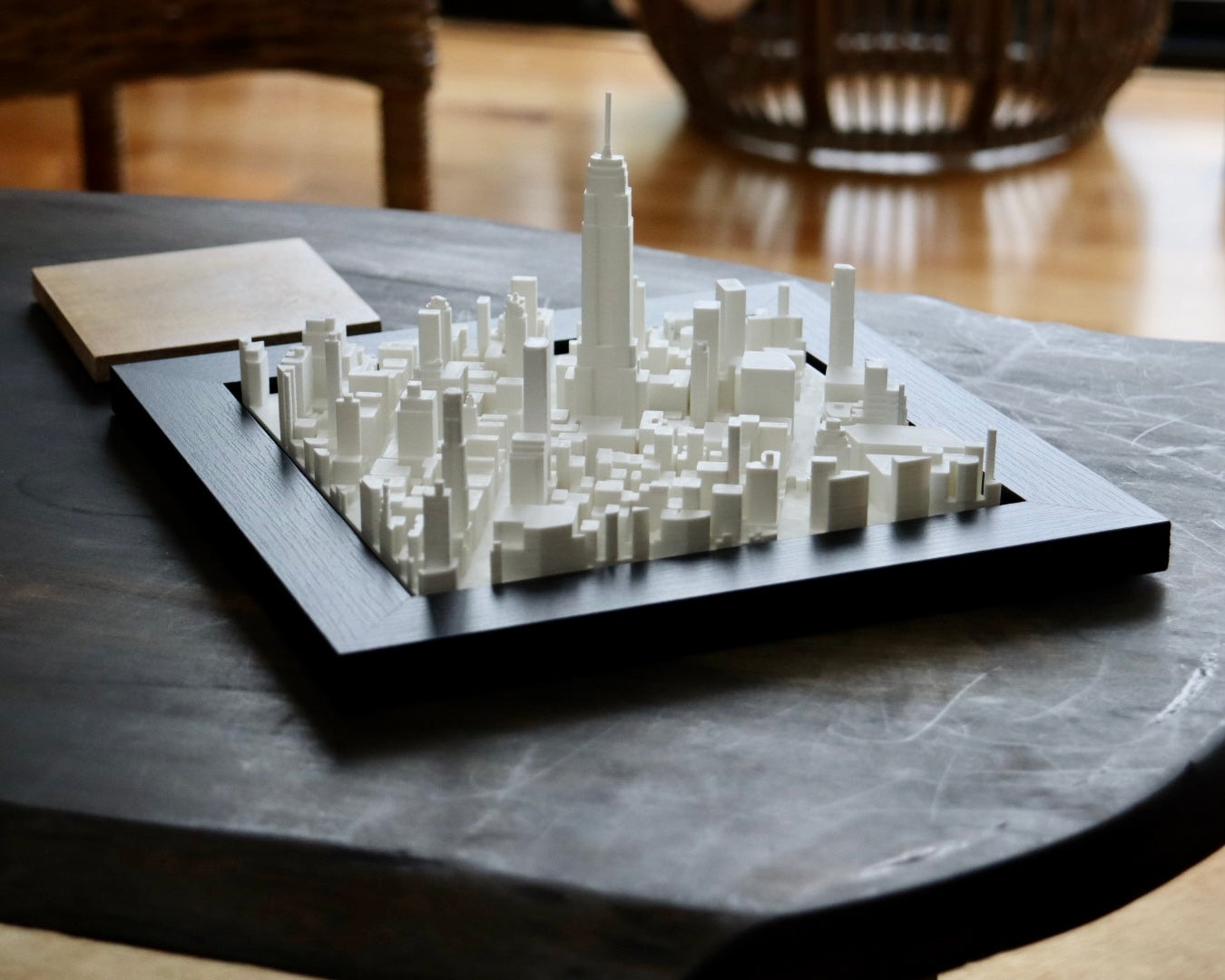 New York City Art Empire State Building Replica 3D Cityscape Decor NYC Skyline Souvenir Handcrafted Miniature NYC UrbanFRAMES Product Landmark Replica Art Manhattan Skyline Display NYC Travel Keepsake Architectural Souvenir NYC Gift for Him/Her Empire State Building Model New York City Skyline Art Collectible Cityscape NYC Urban Decor