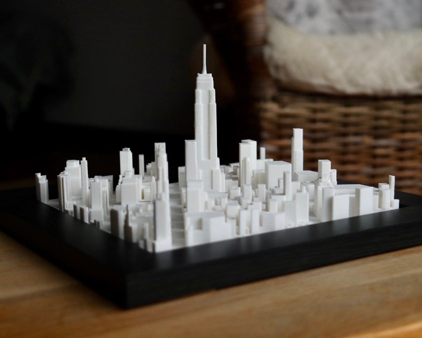 New York City Art Empire State Building Replica 3D Cityscape Decor NYC Skyline Souvenir Handcrafted Miniature NYC UrbanFRAMES Product Landmark Replica Art Manhattan Skyline Display NYC Travel Keepsake Architectural Souvenir NYC Gift for Him/Her Empire State Building Model New York City Skyline Art Collectible Cityscape NYC Urban Decor