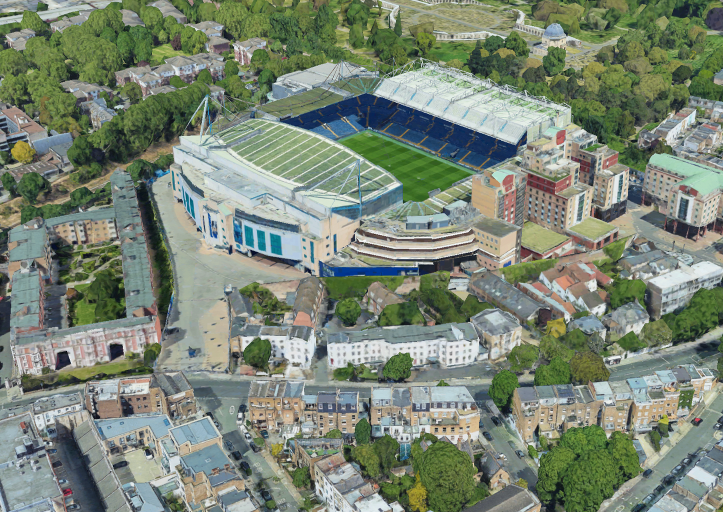 Stamford Bridge Chelsea F.C. Inspired Football Art Print Stadium