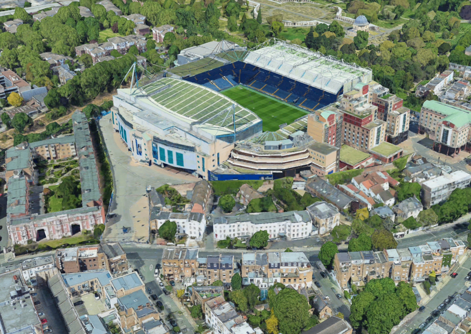 stamford bridge wall art, chelsea memorabilia, chelsea stadium model, 3d miniature stadium models, football stadium models, buy football wall art, stamford bridge stadium model, stamford bridge 3d model, stadiframes, stadium frames, premier league stadiums