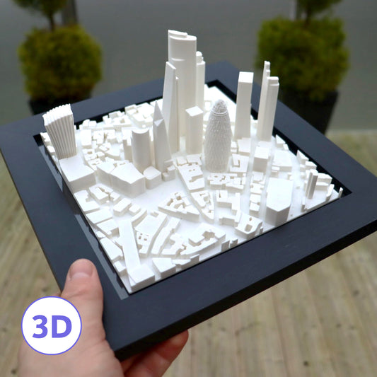 London City Wall Art 3D Cityscape Decor Handcrafted Miniature London UrbanFRAMES Product Architectural Souvenir London Skyline Replica Collectible Cityscape Landmark Replica Art Travel Keepsake UK Souvenir London Eye Model London Bridge Replica British Landmarks Art Cityscape Wall Display London Urban Decor