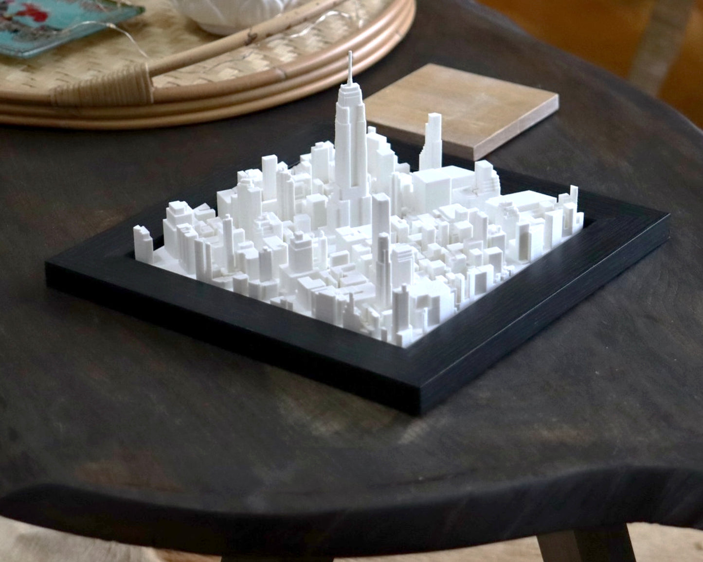 New York City Art Empire State Building Replica 3D Cityscape Decor NYC Skyline Souvenir Handcrafted Miniature NYC UrbanFRAMES Product Landmark Replica Art Manhattan Skyline Display NYC Travel Keepsake Architectural Souvenir NYC Gift for Him/Her Empire State Building Model New York City Skyline Art Collectible Cityscape NYC Urban Decor